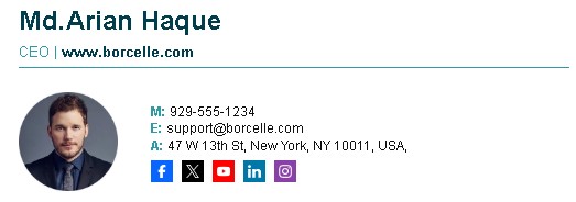 Email Signature Sample 2