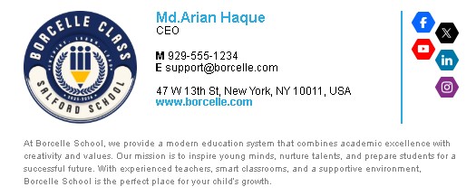 Email Signature Sample 8